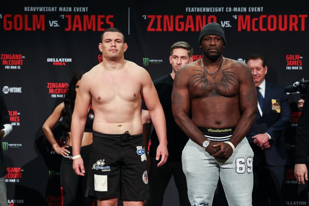 Bellator 293 weigh in results Golm vs James