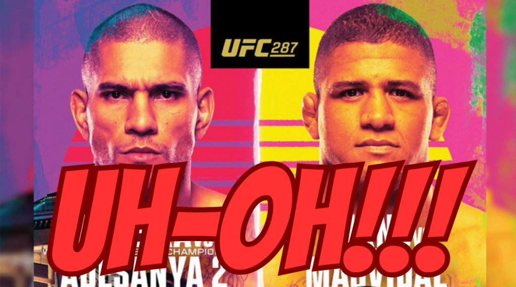 UFC 287 Suffers Early Marketing Mix up