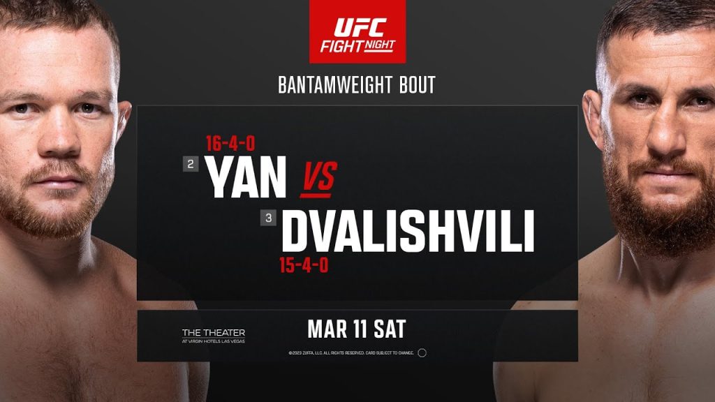 UFC Las Vegas Results Yan vs Dvalishvili