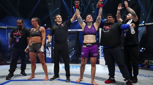 PFL 2 Results - Larissa Pacheco grinds out win over Julia Budd