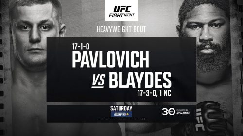 UFC Vegas 71 results - Pavlovich vs. Blaydes