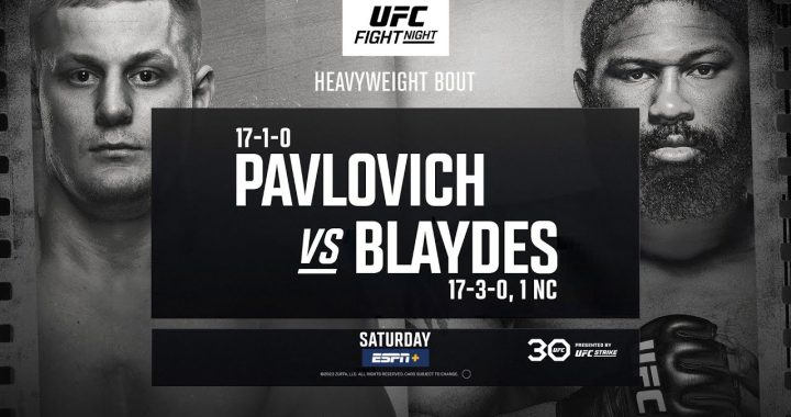 UFC Vegas 71 results - Pavlovich vs. Blaydes