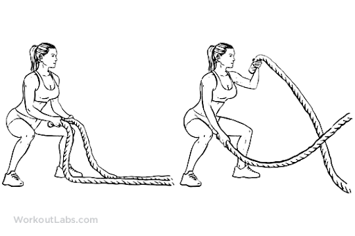 Battle Rope Double Arm Slams – WorkoutLabs Exercise Guide