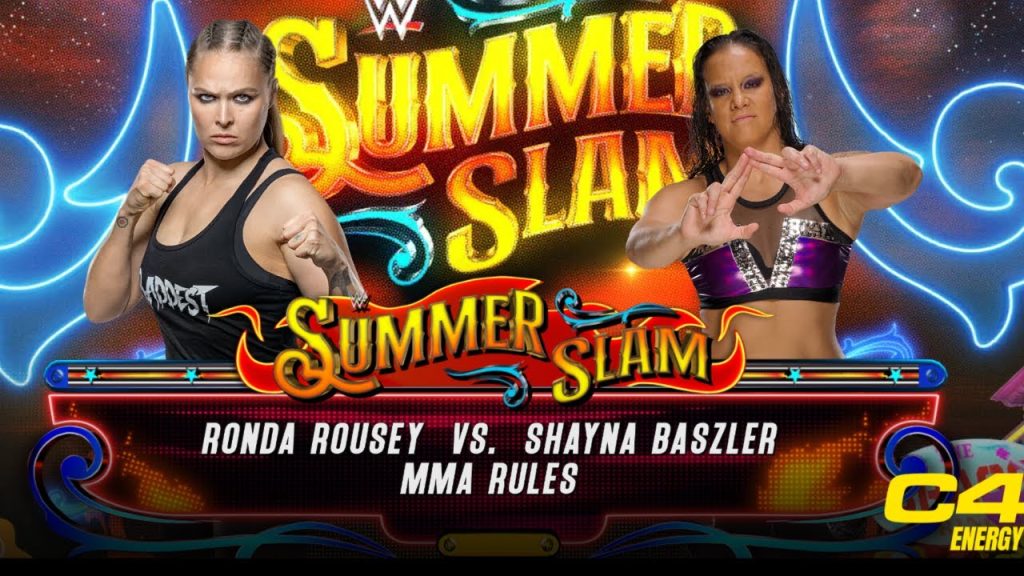 mma rules match, mma rules, WWE SummerSlam, Ronda Rousey, Shayna Baszler