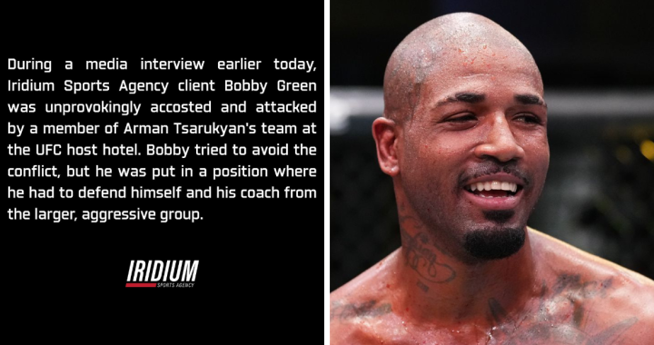 UFC Austin, Bobby Green, Iridium Sports Agency