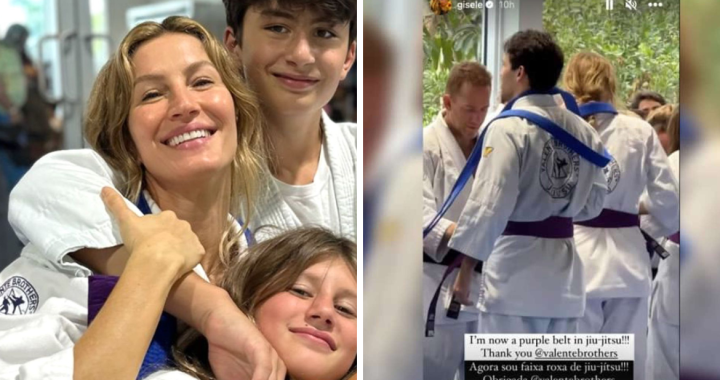 Gisele Bündchen, Tom Brady, purple belt