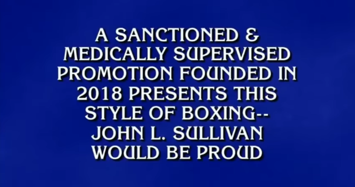 Jeopardy, bare knuckle fighting, bare knuckle boxing