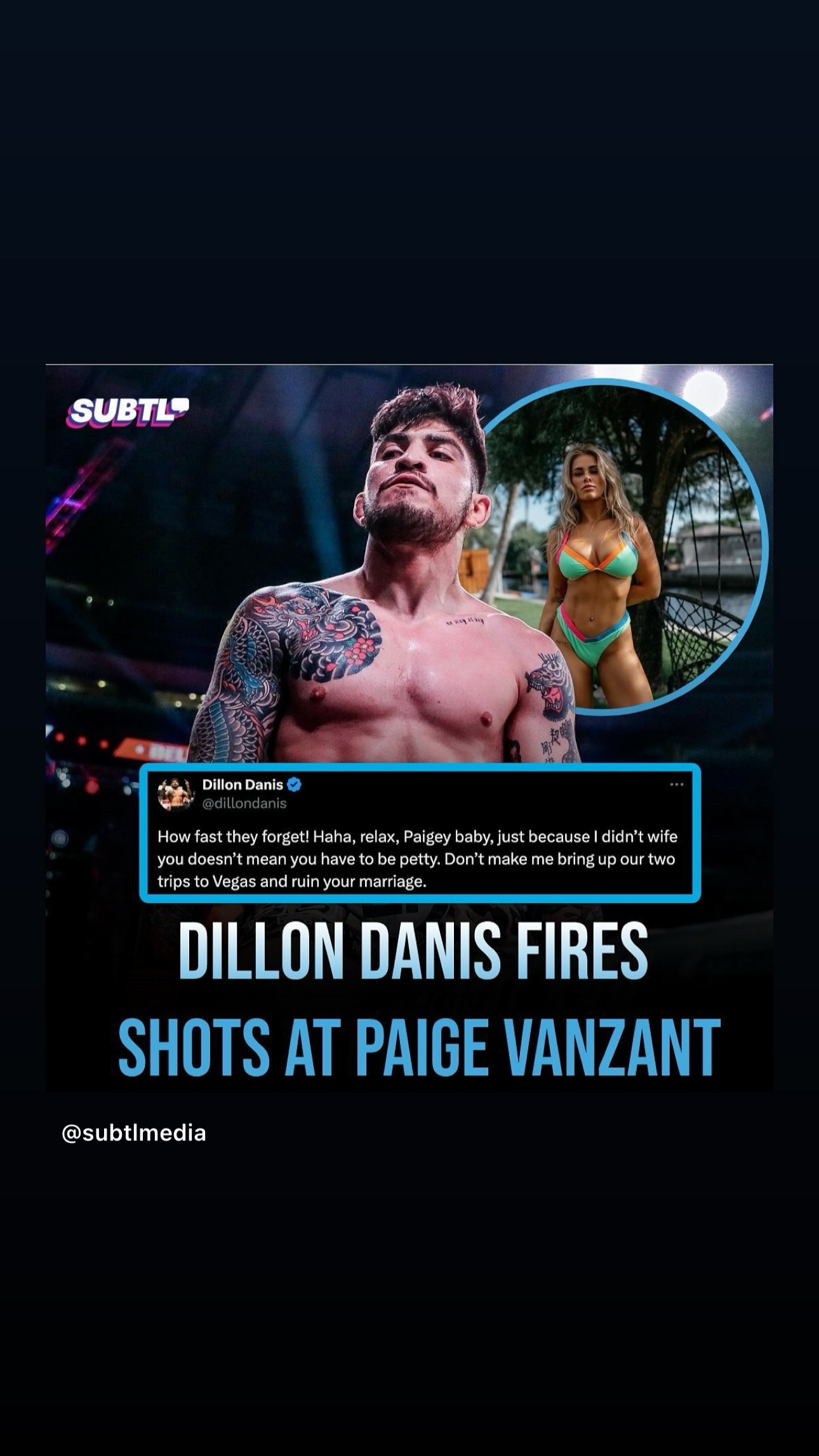 Dillon Danis, Paige VanZant