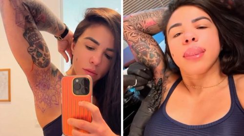 armpit tattoo, Claudia Gadelha