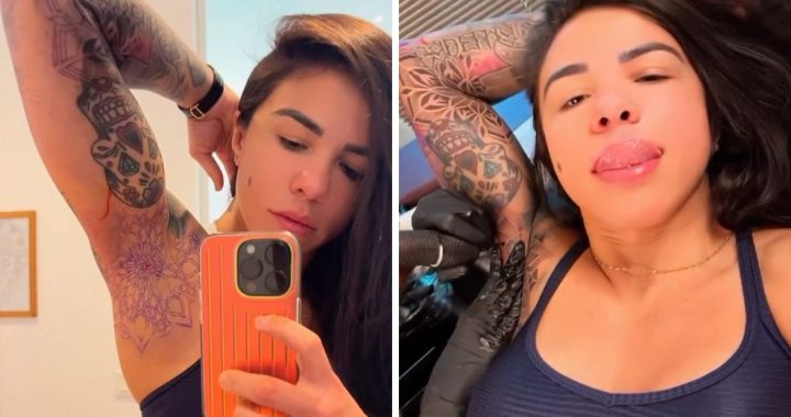 armpit tattoo, Claudia Gadelha