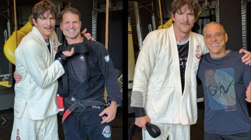 Ashton Kutcher, black belt