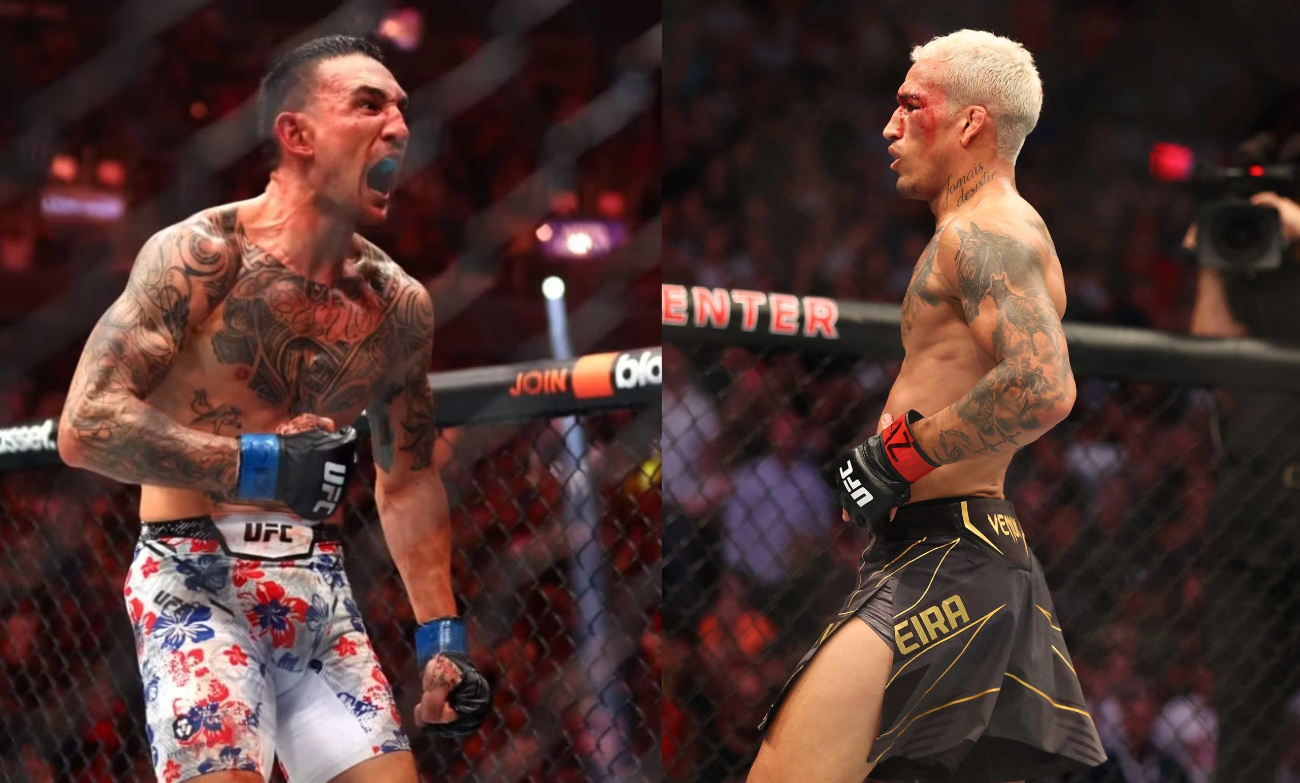 Max Holloway vs Charles Oliveira II BMF title fight headlines UFC 326