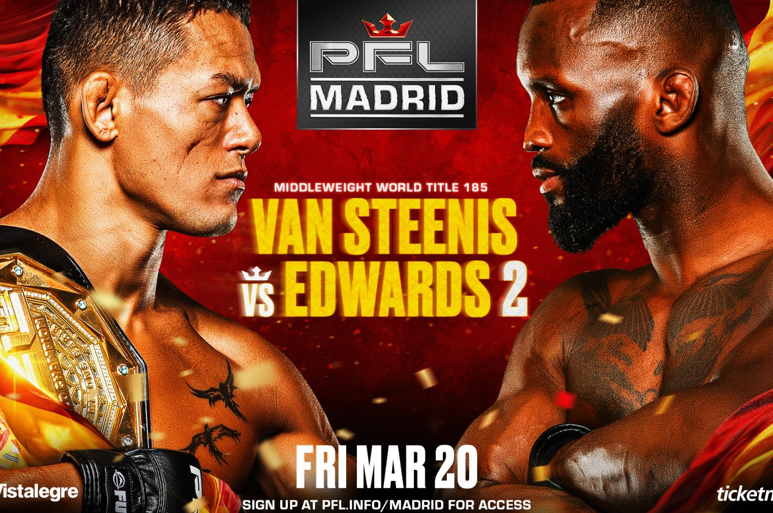 PFL Madrid, Costello van Steenis, Fabian Edwards