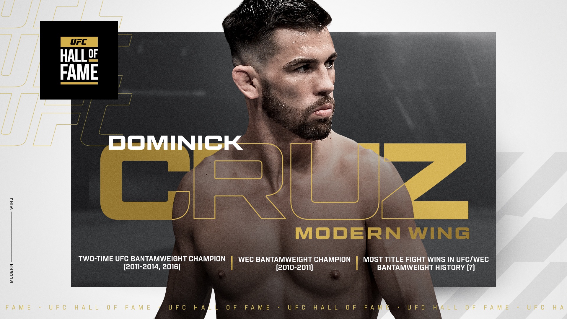 Dominick Cruz named to UFC Hall of Fame Class of 2026