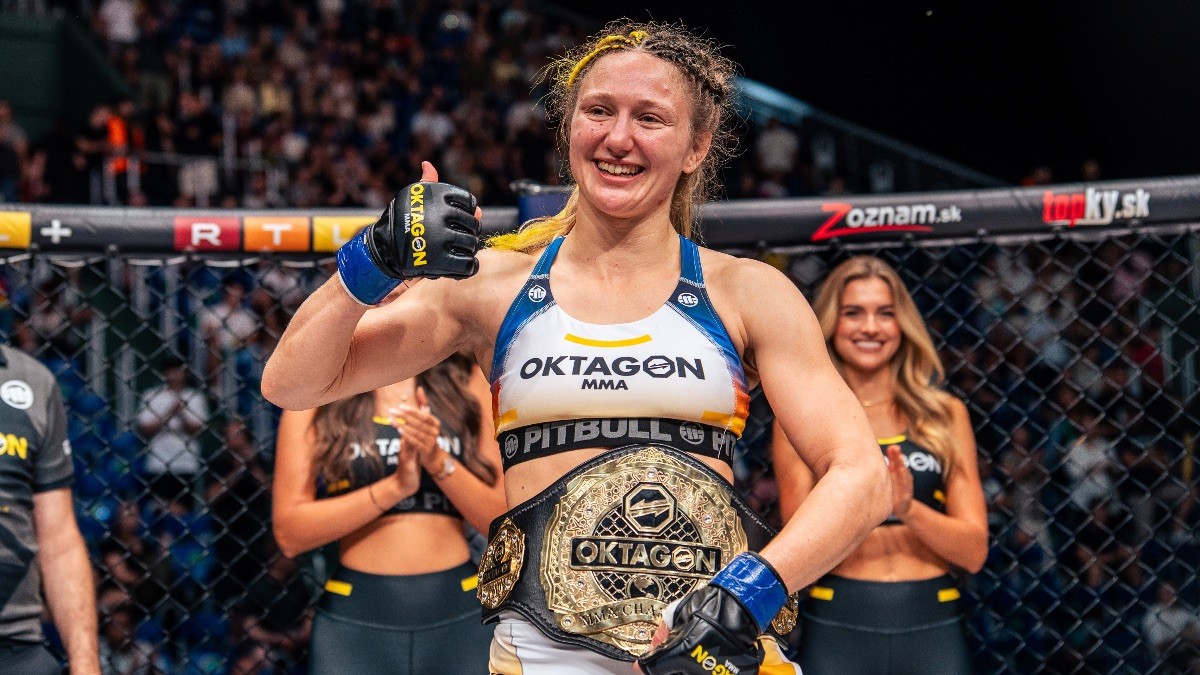 Lucia Szabová seeks two weight champion status against Leidiane Fernandes at OKTAGON 84