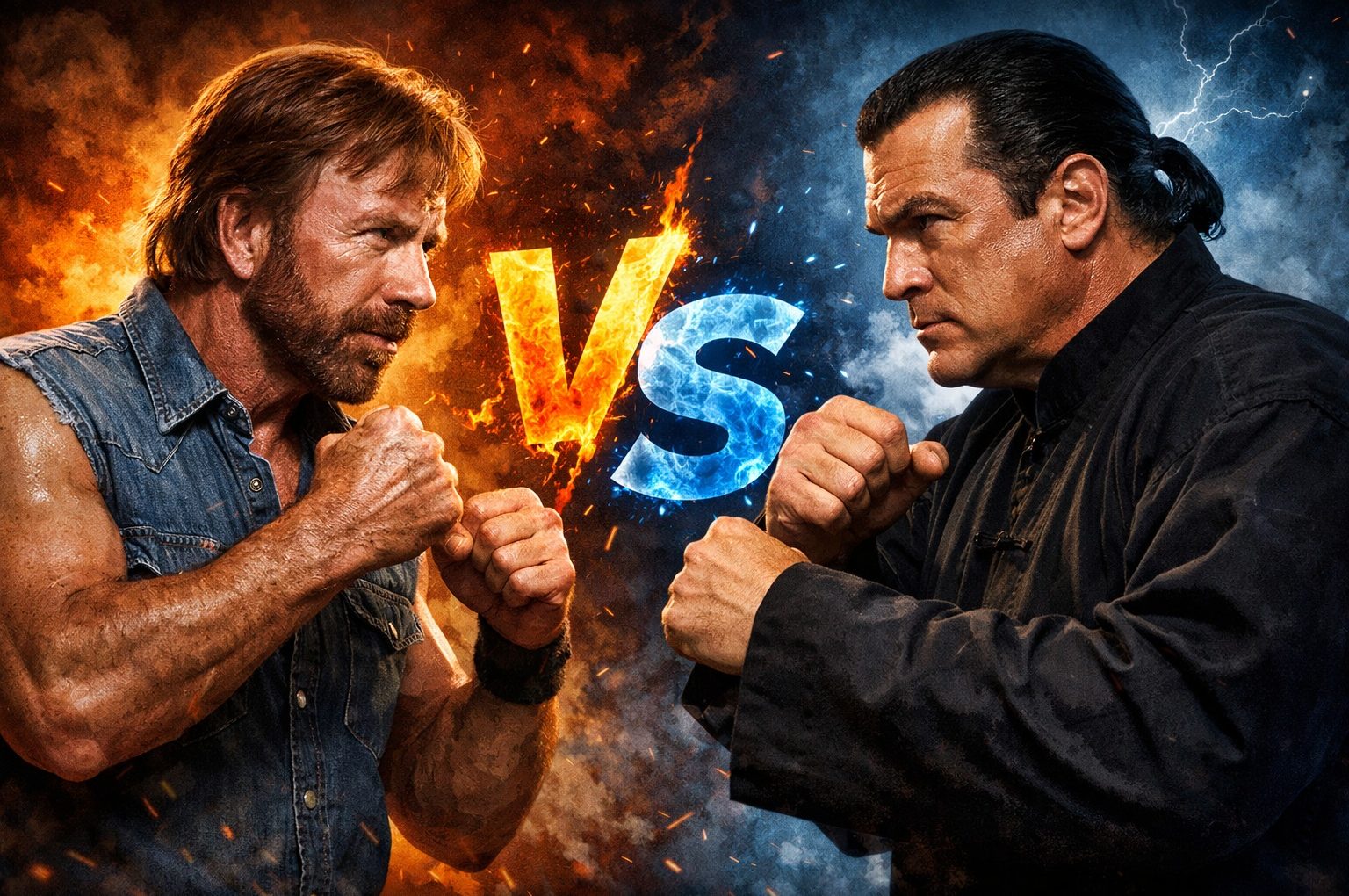 Chuck Norris, Steven Seagal