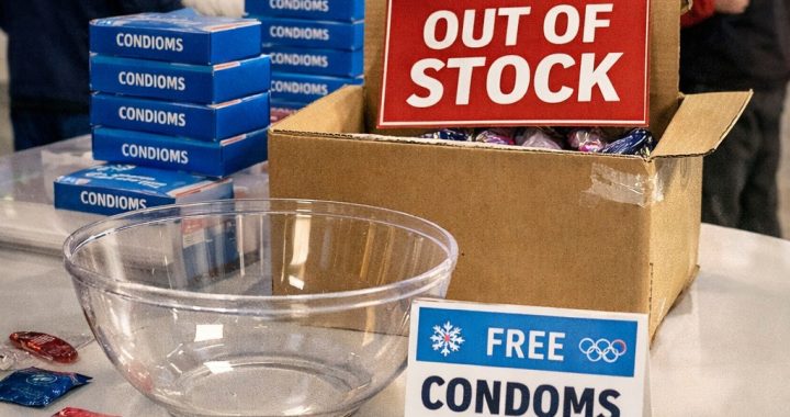 condom shortage, winter olympics