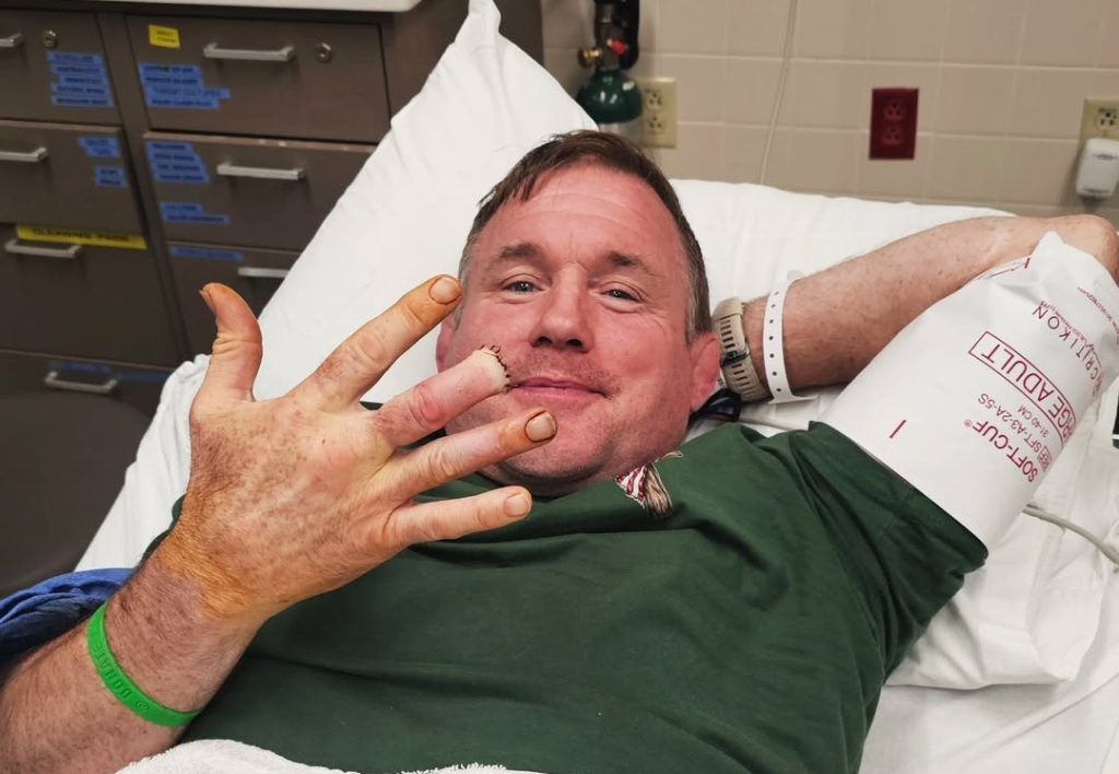 Matt Hughes, hospital