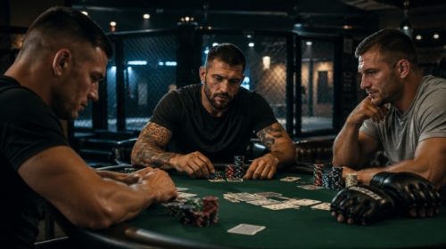mma fighters, poker
