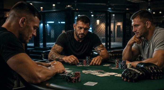 mma fighters, poker