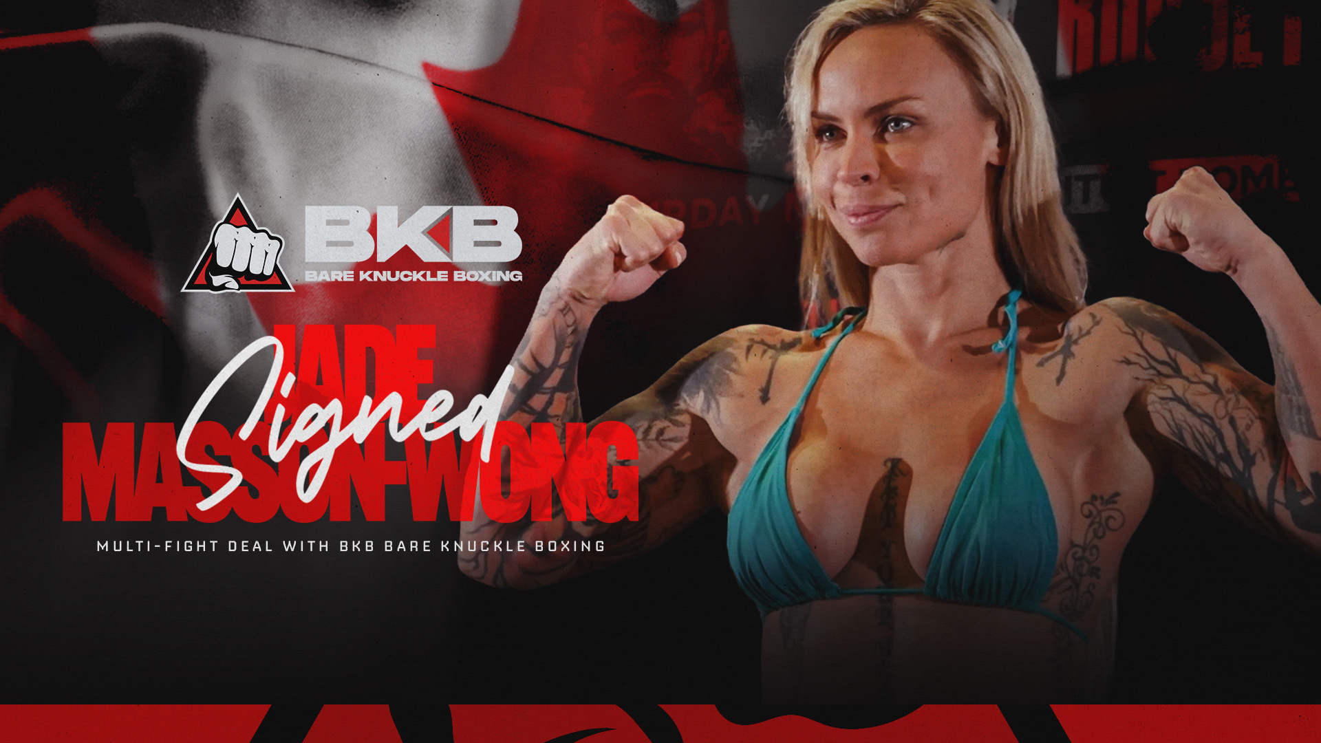Jade Masson-Wong signs with BKB Bare Knuckle Boxing Jade Masson-Wong signs with BKB Bare Knuckle Boxing