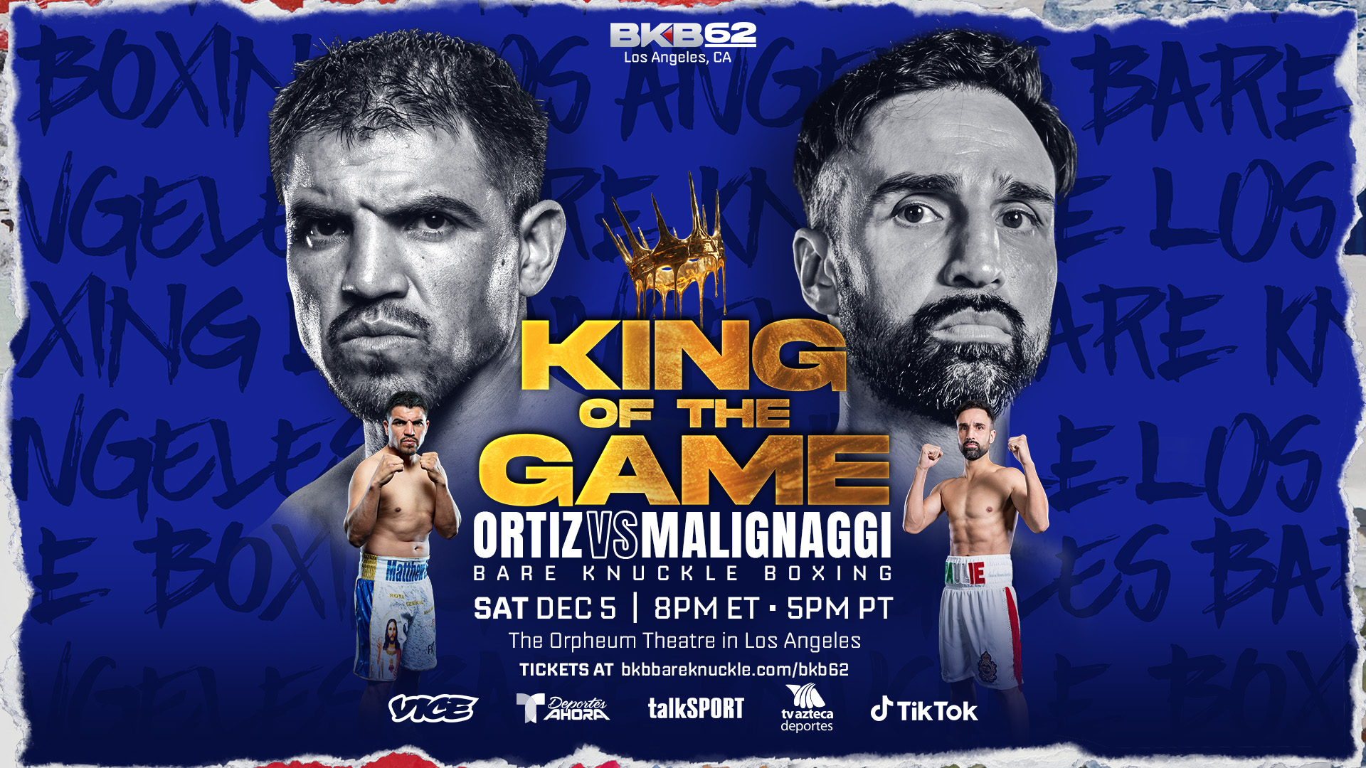 Former World Champions Victor Ortiz and Paulie Malignaggi Set For Blockbuster Showdown at BKB 62 in Los Angeles