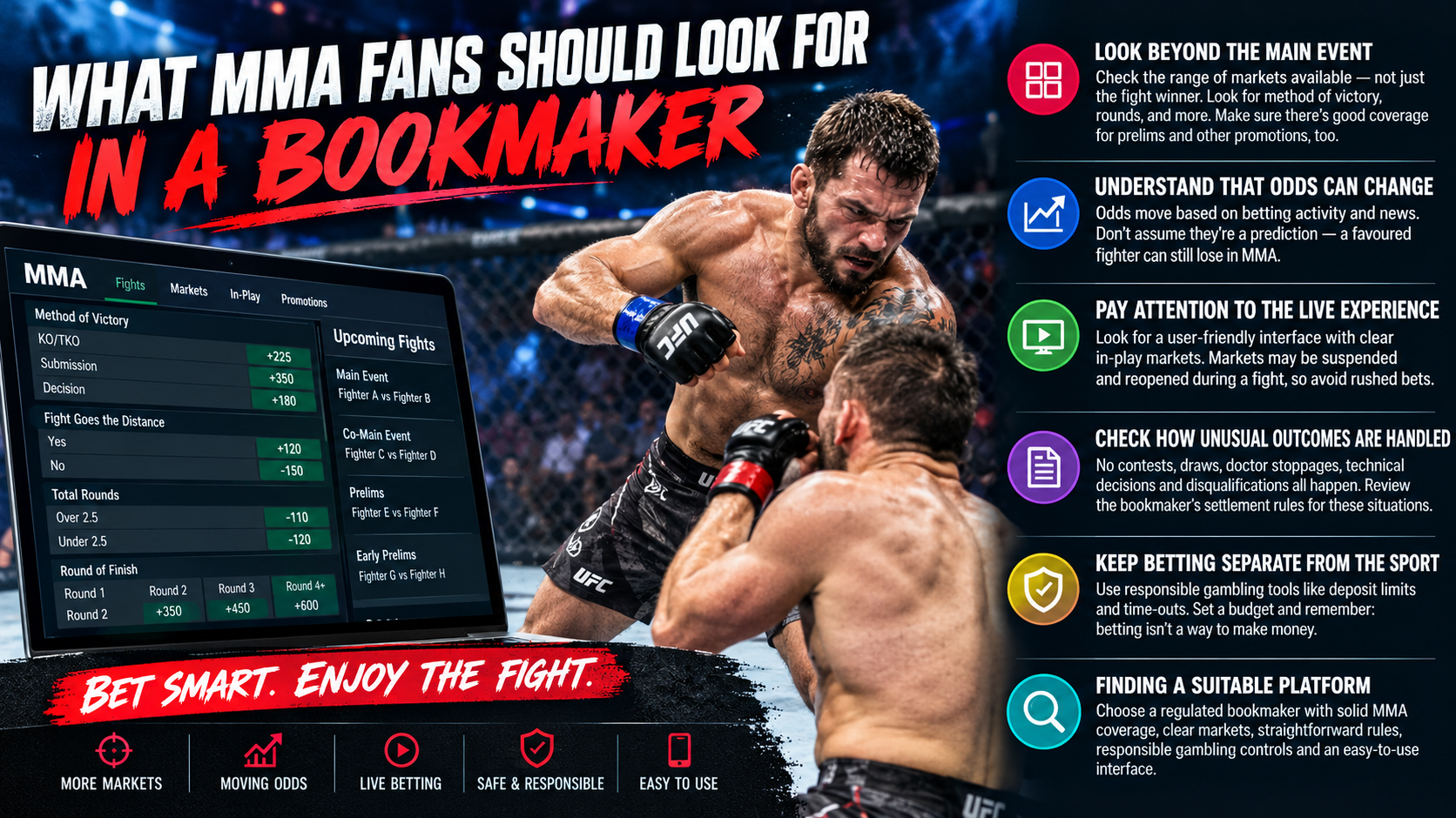 What MMA Fans Should Look for in a Bookmaker