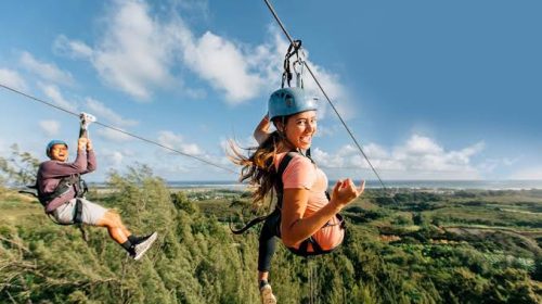 Ziplining