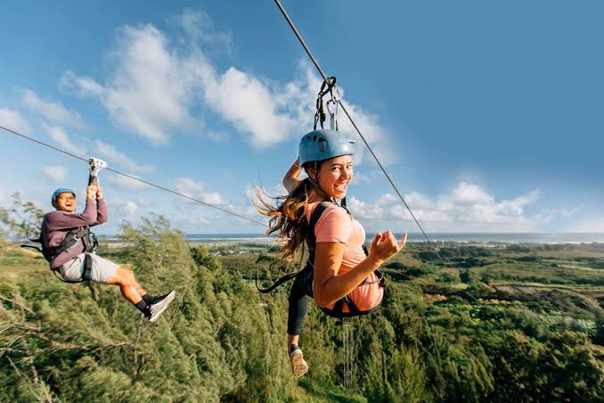 Ziplining